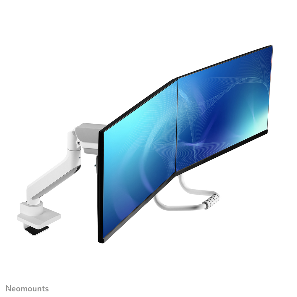 Neomounts DS75-450WH2 Monitorarm 17-32" - Gasfeder - Topfix - 180°-Stopp